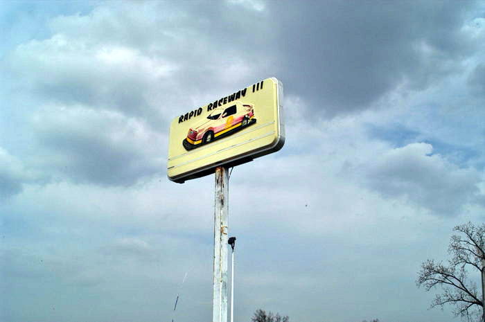 Sky Drive-In Theatre - April 2003 Photo - Then A Raceway